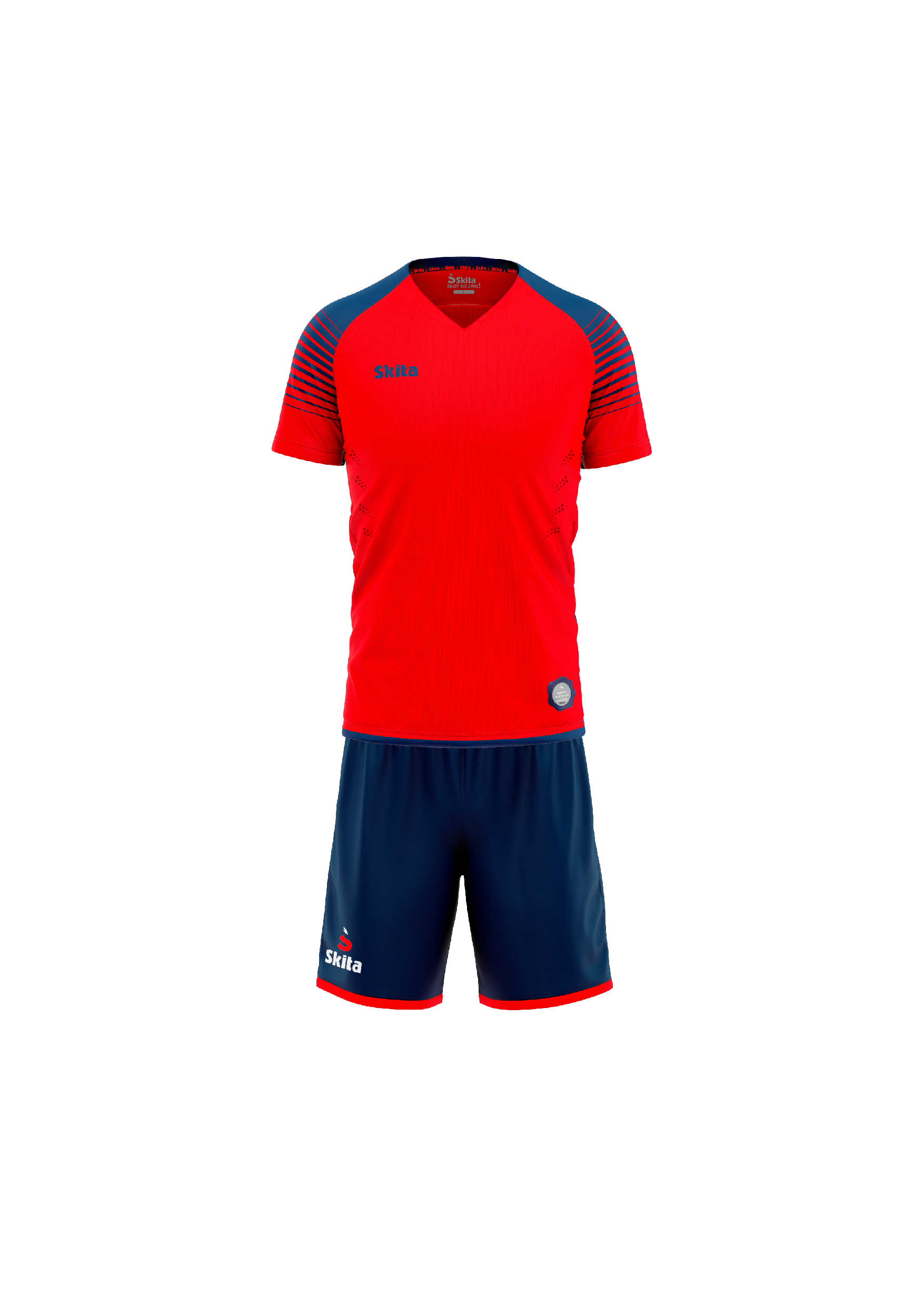 Maillot Short FARO (rouge / bleu nuit)